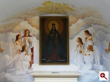 Artmur - Malowidło ścienne adoracja aniołów w wieczerniku Klasztoru Zakonu Paulinów na Jasnej Górze w Częstochowie