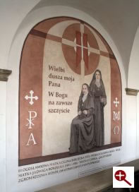 Artmur - Sgraffito - Błogosławiona Celina Borzęcka i Jadwiga Borzęcka w wieczerniku Klasztoru Zakonu Paulinów na Jasnej Górze w Częstochowie
